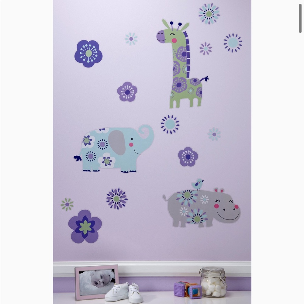 •NEW•Carter’s Zoo Jungle/Safari Floral Wall Decals